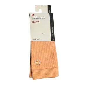 lululemon athletica Daily Essentials Ribbed Crew Socks - Peach